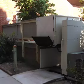 Amramp installed this Harmar Highlander platform lift with platform gate off the deck of this home in Lancaster, PA to provide easy wheelchair access.