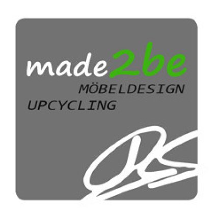 Logo fra made2be - Upcycling Möbeldesign