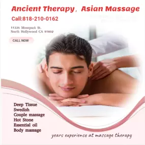 The full body massage targets all the major areas of the body that are most subject to strain and
discomfort including the neck, back, arms, legs, and feet. 
If you need an area of the body that you feel needs extra consideration, 
such as an extra sore neck or back, feel free to make your massage therapist aware and
they will be more than willing to accommodate you.