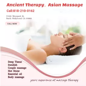 Asian Body Massage helps to relax the entire body, increases circulation of the blood and 
treats emotion, mind and spirit.