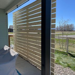 Wind break privacy fence