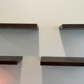 Floating shelf installation