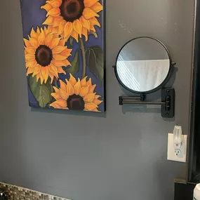 Mirror mounted