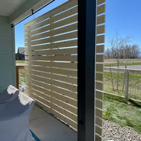 Wind break privacy fence