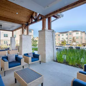 Large conversation patio