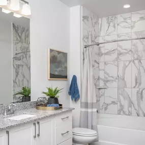 Simple and polished bathroom