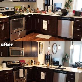 Kitchen Organizing Before and After