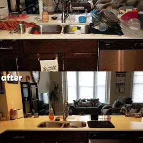 Kitchen Cleaning Before and After