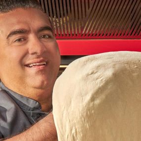 Buddy Valastro with dough of The Boss Cafe at The LINQ Hotel + Experience.