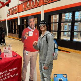 Jake was a hit at the Aledo High School in Fort Worth, TX career day. Lots of future agents in the making.