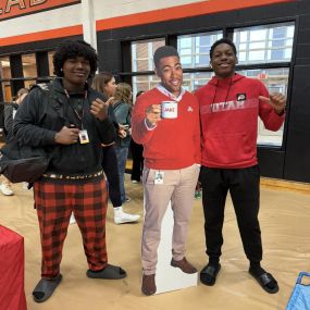 Jake was a hit at the Aledo High School in Fort Worth, TX career day. Lots of future agents in the making.