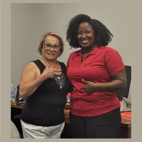 In honor of “Getting to know your customers” day meet Anita! She was (is) a customer and now works in our office! She keeps us laughing and on our toes! #worklife #officevibes