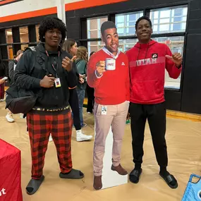 Jake was a hit at the Aledo High School in Fort Worth, TX career day. Lots of future agents in the making.