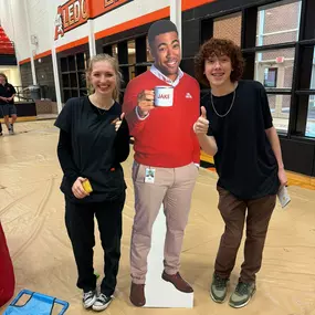 Jake was a hit at the Aledo High School in Fort Worth, TX career day. Lots of future agents in the making.