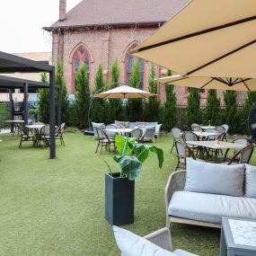 Outdoor back patio seating