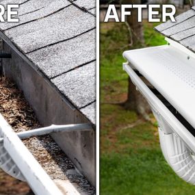 Before-After Gutter Shutter Work