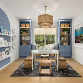 Loft on the second level of the Rialto home design