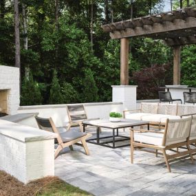 Stunning outdoor seating area for additional entertainment