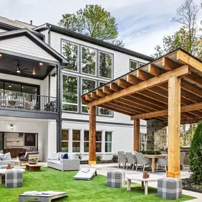 Inviting and spacious outdoor living areas