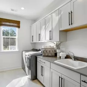 Spacious laundry room