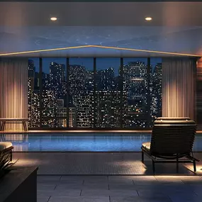 St. Regis Chicago Indoor Pool at Night