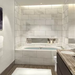 St. Regis Chicago Residence Bathroom and Double Sinks