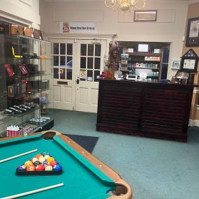 Main Street Entrance at the Cigar Lounge in Lexington, Virginia