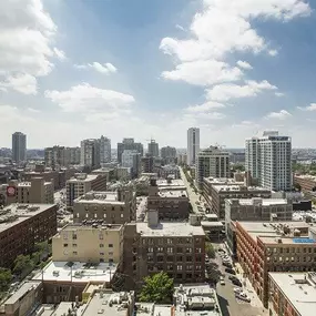 Aerial view of River North neighborhood