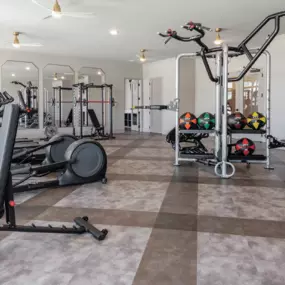 Stay active and energized at the state-of-the-art fitness center at The Everly at Rouzan.
