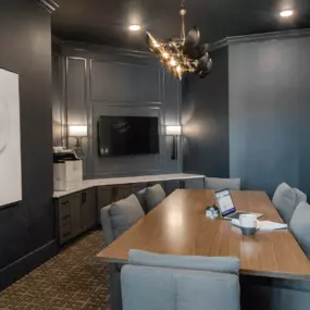 Elevate your productivity in the conference room at The Everly at Rouzan.