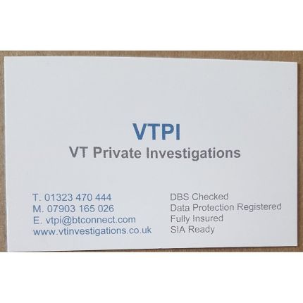 Logotyp från VT Private Investigations