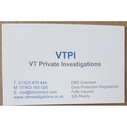 Logotipo de VT Private Investigations