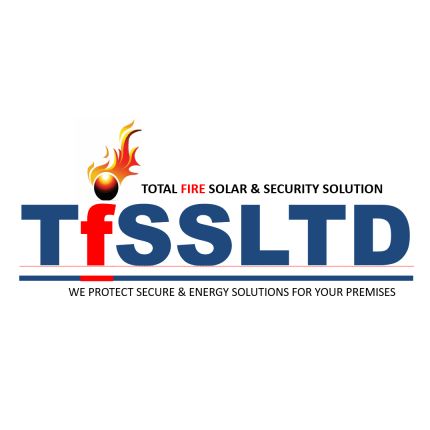 Logotyp från TFSS Ltd (Trusted Fire Solar & Security Solutions)