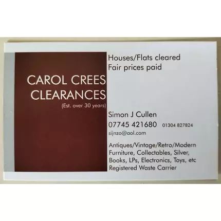 Logo from Carol Crees Clearances