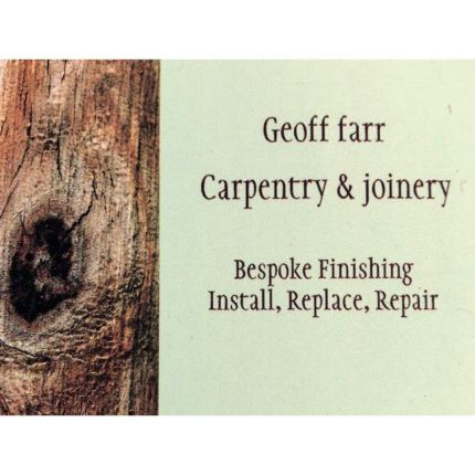 Logotyp från Geoff Farr Carpentry & Joinery