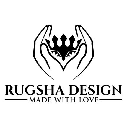 Logótipo de Rugsha Design Made with Love