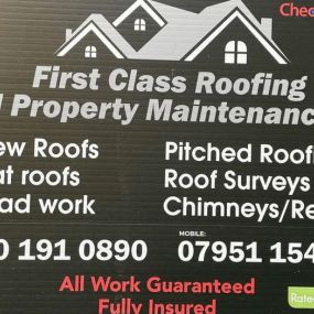 Bild von First Class Roofing and Property Maintenance Ltd