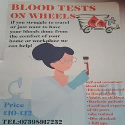 Logo de Blood Tests on Wheels