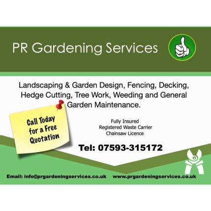 Logo von PR Gardening Services