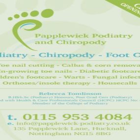 Bild von Papplewick Podiatry Ltd