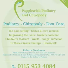 Bild von Papplewick Podiatry Ltd