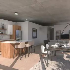 Kitchen and dining room