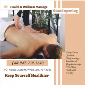 Well trained masseuses use feet in several way to knead the tissues on the patients back. 
The masseuse varies pressure of her/his feet by using props such as bars that help to control the process.