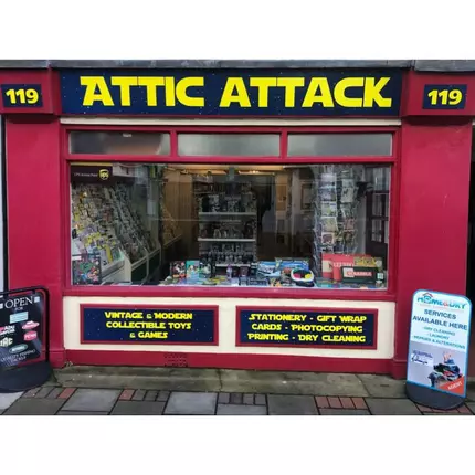 Logotipo de Attic Attack Toys & Games Ltd