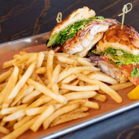 Chicken Sandwich and fries