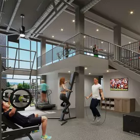 Fitness Center w/ Outdoor Fitness Plaza