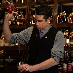 Owner Don Marsh Making a Cocktail