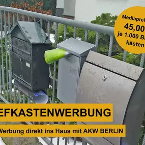 Flyerverteilung Briefkasten Werbung