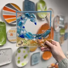 Looking for a new way to explore your creative side? Join us to create with colorful fused glass! Secure your reservation online for select days and times. Ages 7-Adult. No experience necessary