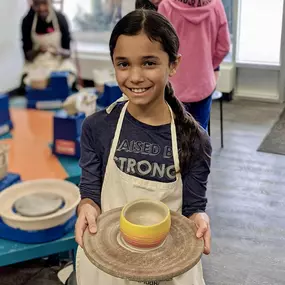 These creative workshops give young students an opportunity to mold a lump of clay into a bowl, vase or cup on a spinning potter's wheel. Projects will be decorated with colors the same day!

These drop-off classes are for ages 7-15. Space is limited, so please pre-register!

April 9th and 10th @ 10am and 11:45am (with pre registration)